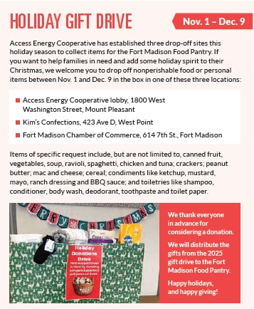 holiday gift drive