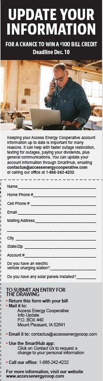 update account information