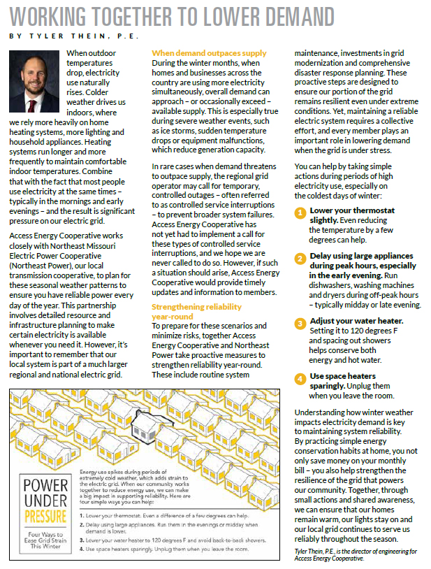 working together to lower demand