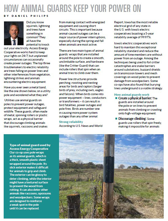 animal guards on poles