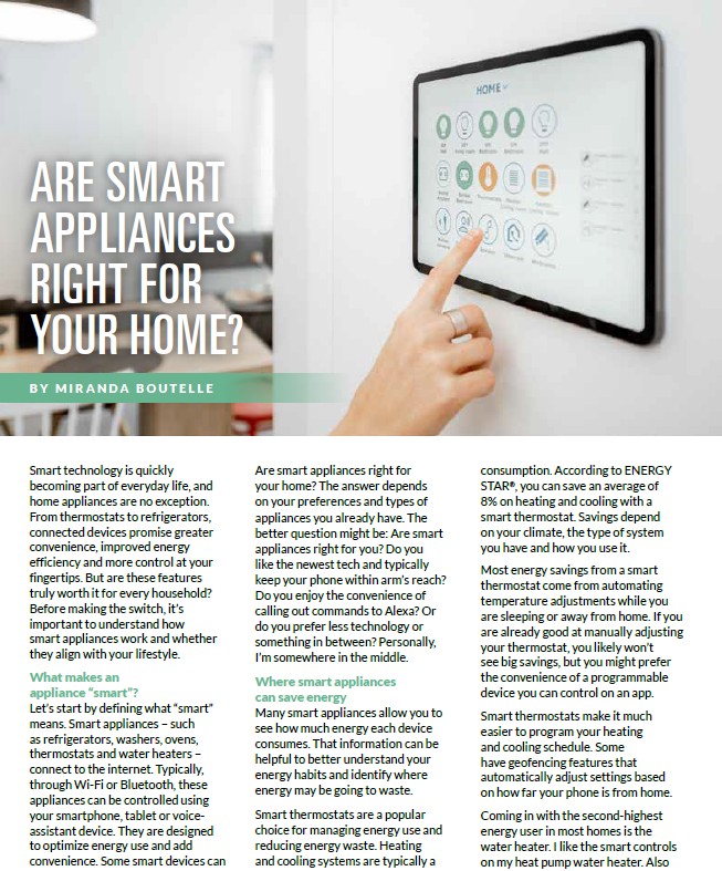 smart appliances