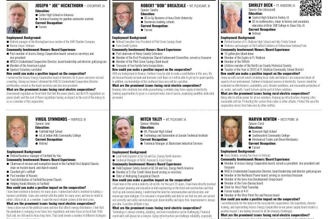 2025 Candidate Bios