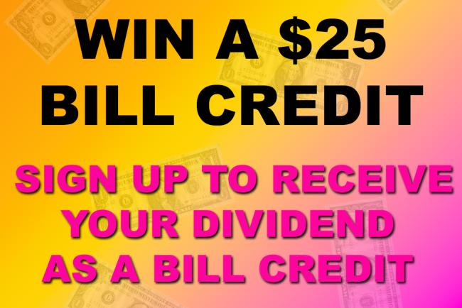 dividend bill credit drawing