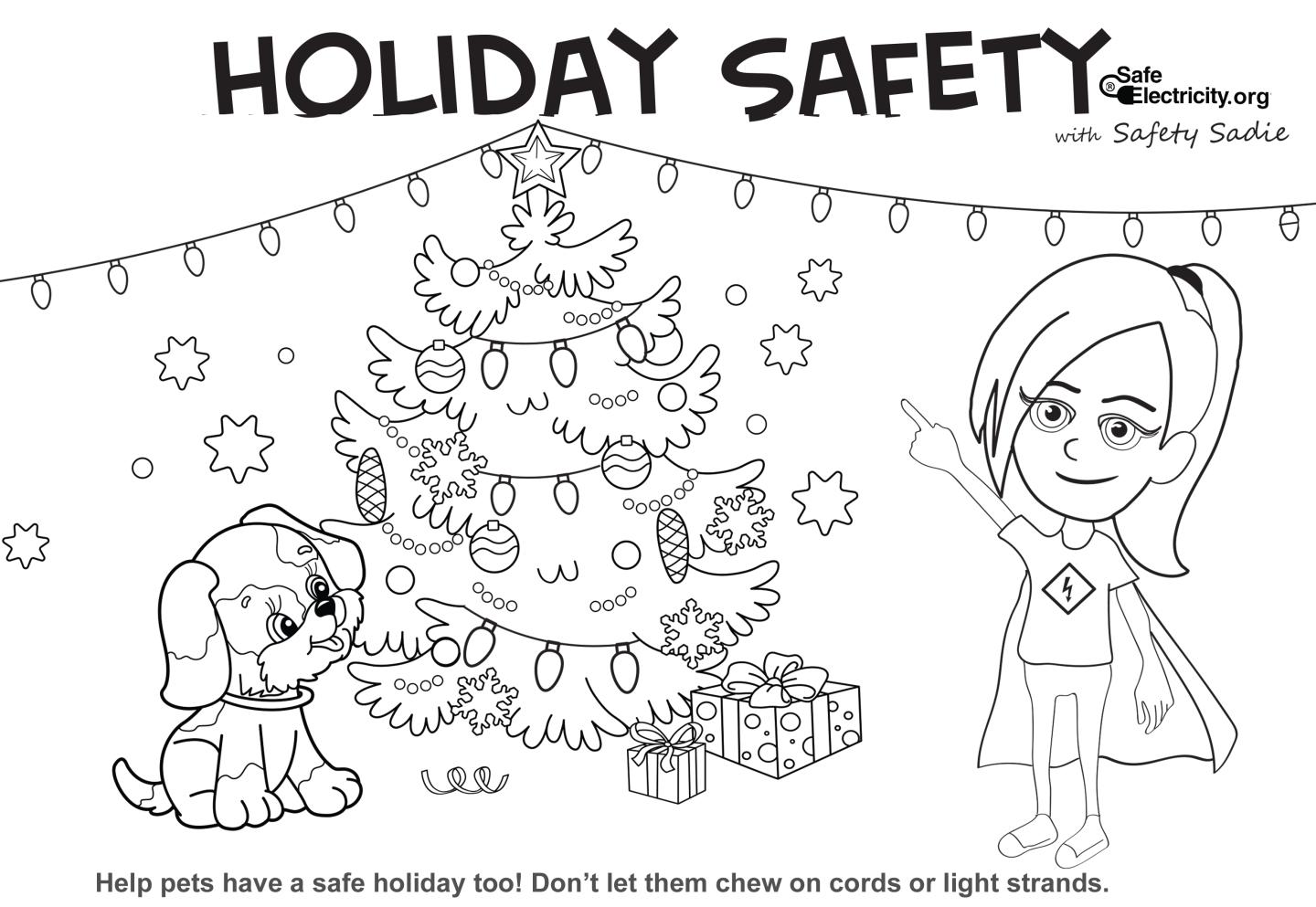 Holiday Safety coloring contest